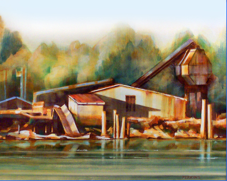 View of the Old Mill from the Albion Ferry *